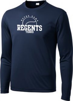Unisex L/S Dri-Fit Shirt, Navy